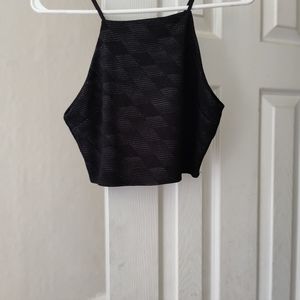 Black halter top